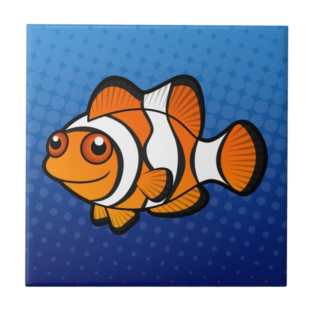 Cartoon Clownfish Tile (Front)