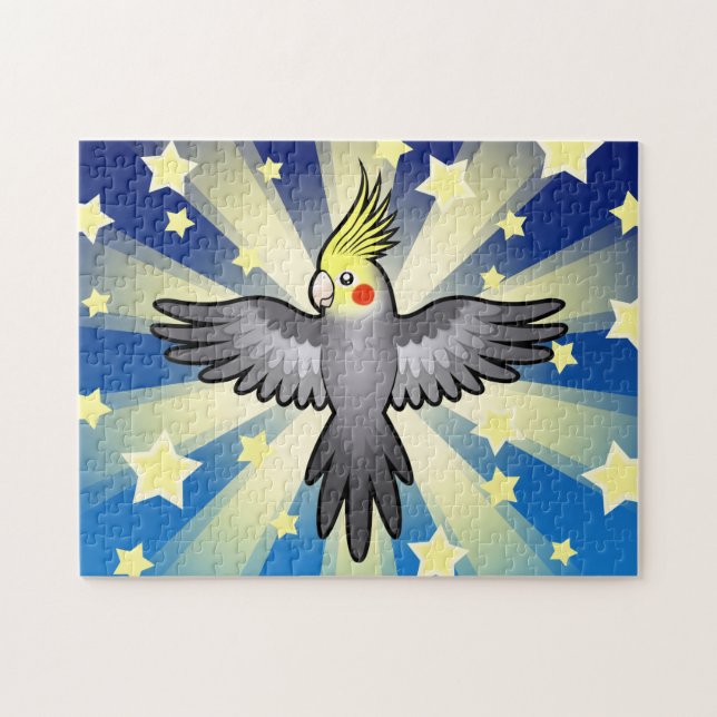 Cartoon Cockatiel Jigsaw Puzzle (Horizontal)