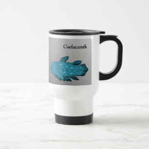 Cartoon Coelacanth Travel Mug