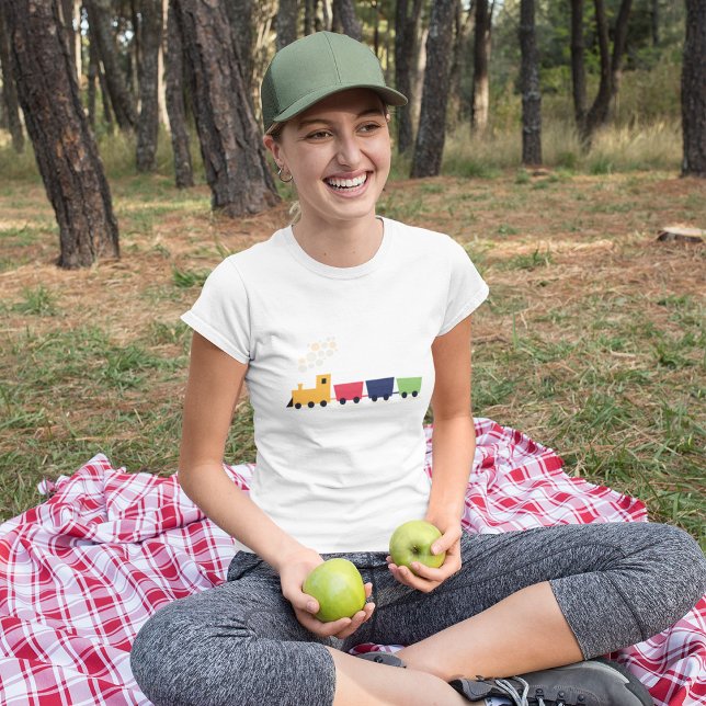 Cartoon Colourful Toy Train T-Shirt (Creator Uploaded)