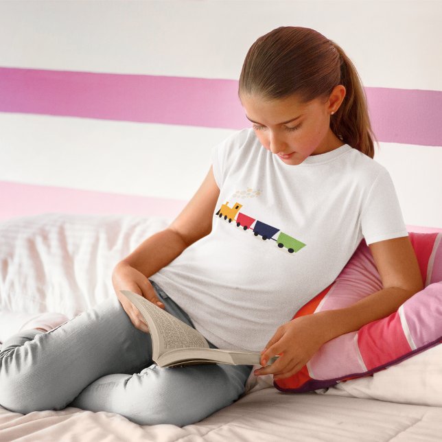 Cartoon Colourful Toy Train T-Shirt (Creator Uploaded)