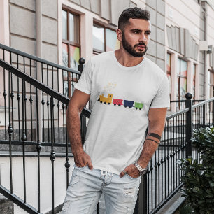 Cartoon Colourful Train T-Shirt