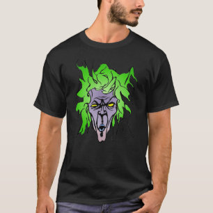 Cartoon Comic Book Villain with Purple Skin T-Shirt