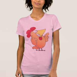 Cartoon Comic Chicken T Shirt Silly LOL T-Shirt