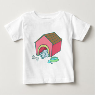 cartoon comic doodle pet dog house baby T-Shirt