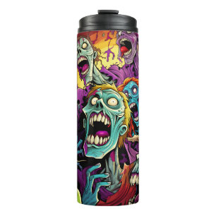Cartoon Comic Zombies Tumbler Wrap T-Shirt 