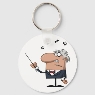 Cartoon Conductor Keychain