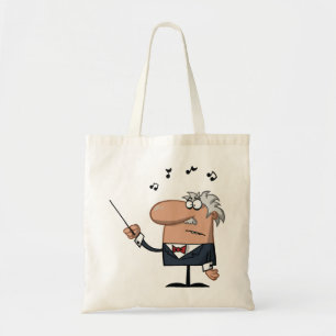 Cartoon Conductor Tote Bag