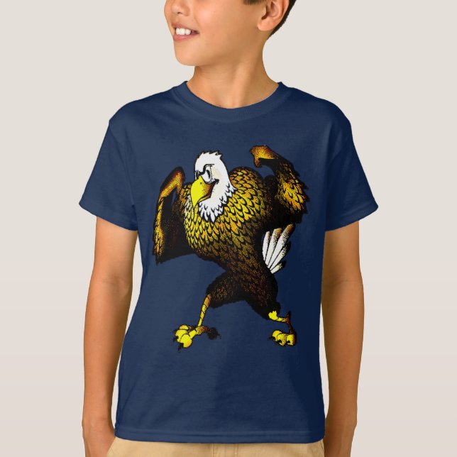 Cartoon Cool Looking Eagle Shirt (Front)