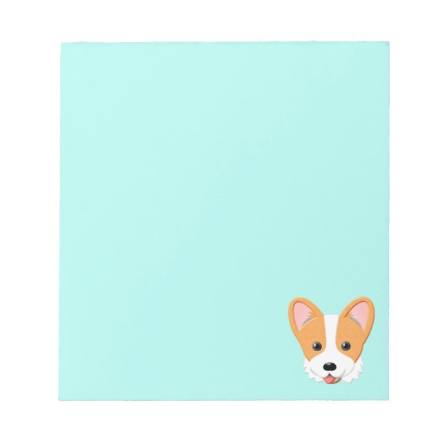 Cartoon Corgi Notepad (Front)