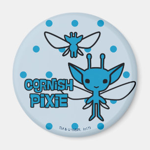Cartoon Cornish Pixie Character Art Magnet
