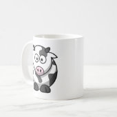 Cartoon Cow Coffee Mug (Front Left)