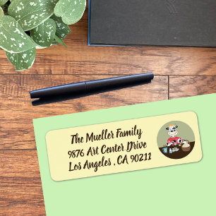 Cartoon cow painting Easter eggs