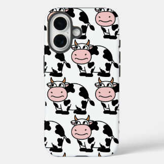 "Cartoon Cow Pattern iPhone Case