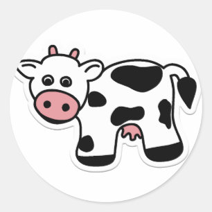 Cartoon Cow Sticker
