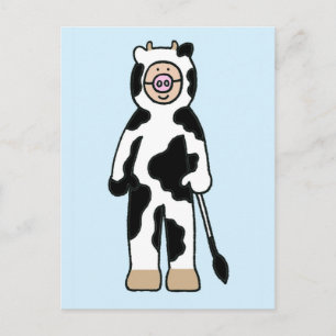 Cartoon Cowgirl or Cowboy Costume. Postcard