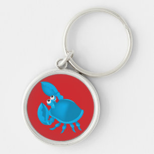 Cartoon crab key ring