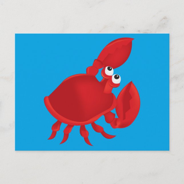 Cartoon crab postcard (Front)