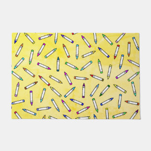 Cartoon Crayon Pattern Doormat