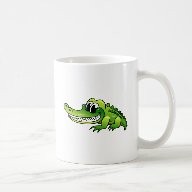 Cartoon Crocodile Coffee Mug (Right)