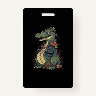 cartoon-crocodile-wearing-jacket-jacket-with-flowe ID badge