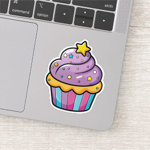 Cartoon Cupcake Sticker