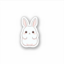 Cartoon cute fat rabbit Sticker