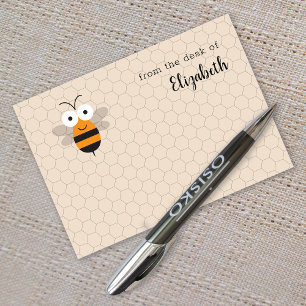 Cartoon Cute Funny Honey Bee Honeycomb Post-it Notes