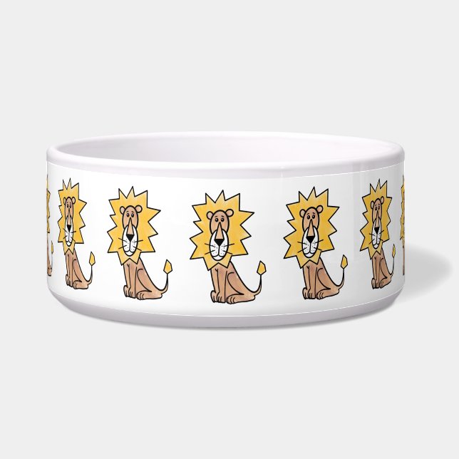 cartoon cute lion kids retro safari jungle animal  (Front)