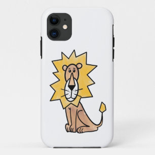 cartoon cute lion kids retro safari jungle animal iPhone 11 case