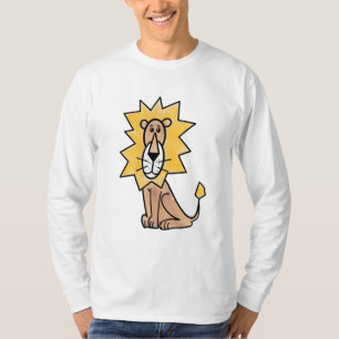 cartoon cute lion kids retro safari jungle animal  T-Shirt