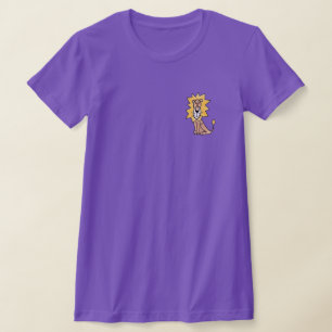 cartoon cute lion kids retro safari jungle animal  T-Shirt
