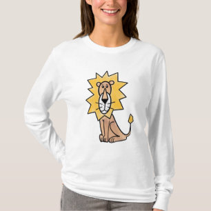 cartoon cute lion kids retro safari jungle animal T-Shirt