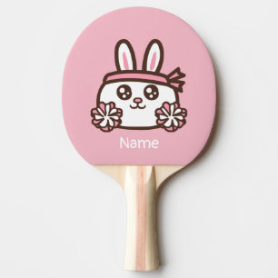 Cartoon cute rabbit ping pong paddle