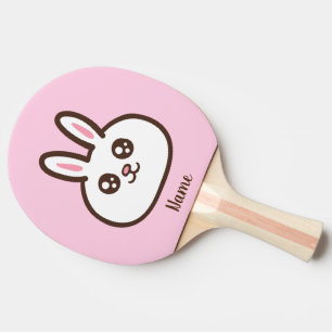 Cartoon cute rabbit ping pong paddle