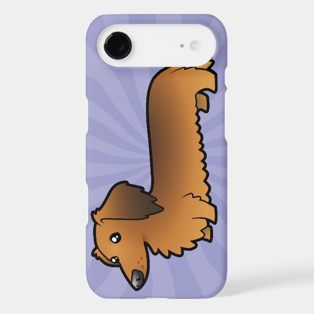 Cartoon Dachshund (longhair) Case-Mate iPhone Case (Back)
