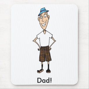 Cartoon Dad Mouse Mat