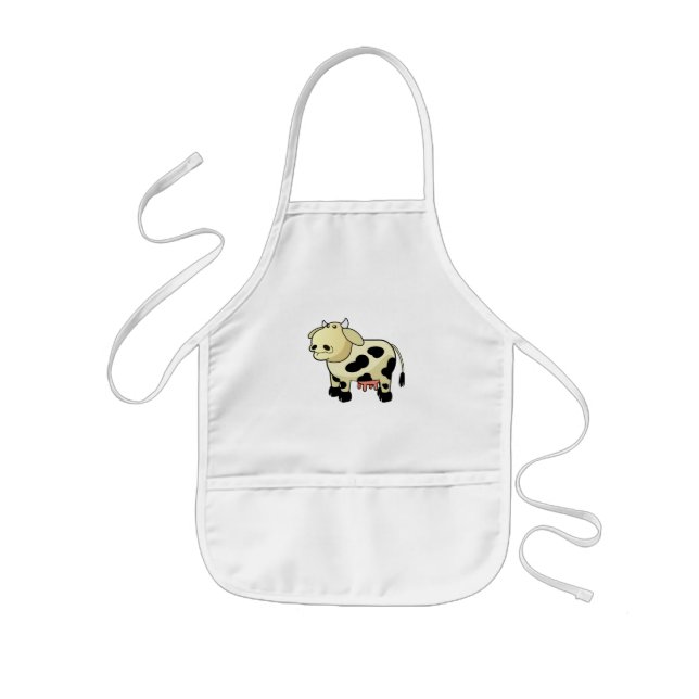 Cartoon Dairy Cow Apron (Front)