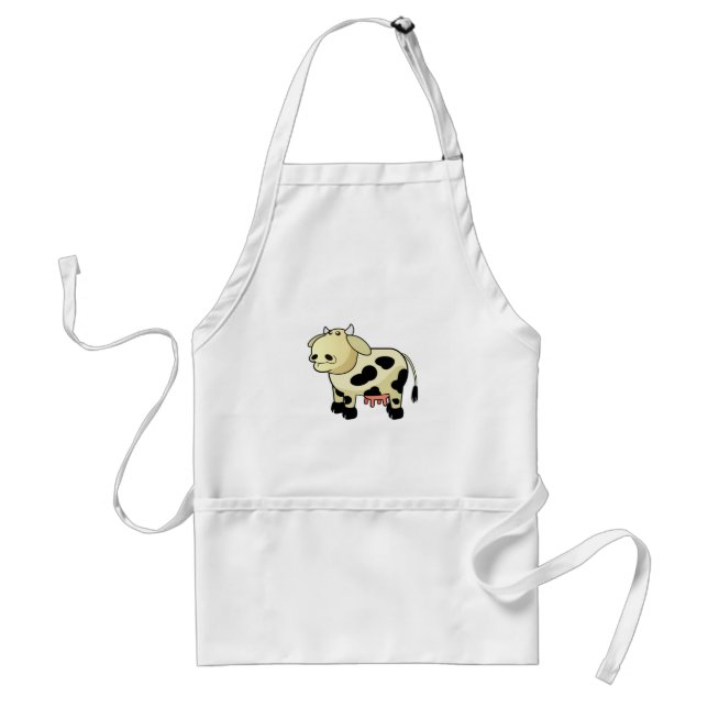 Cartoon Dairy Cow Apron (Front)