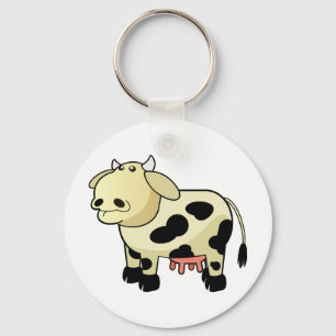 Cartoon Dairy Cow Key Chain