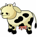 Cartoon Dairy Cow Key Chain Photo Sculpture Key Ring<br><div class="desc">Cartoon Dairy Cow Key Chain</div>
