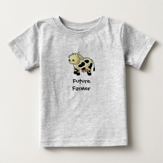 Cartoon Dairy Cow T-shirt (Front)