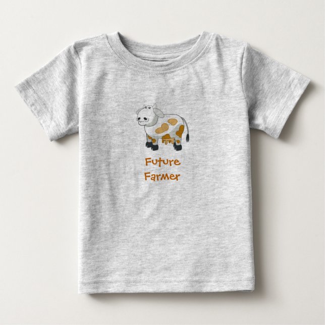 Cartoon Dairy Cow T-shirt (Front)