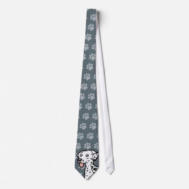 Cartoon Dalmatian Tie (Front)