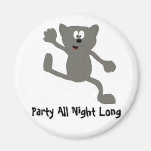 Cartoon Dancing Cat Magnet