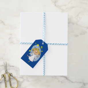 Cartoon Dazzling Angel Gift Tag