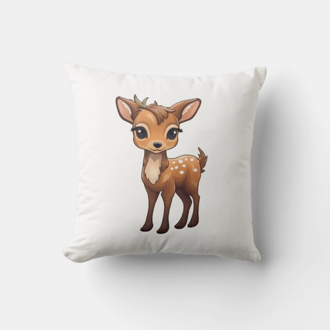  Cartoon deer illustration Cushion (Front)