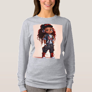Cartoon design T-shirt Girl