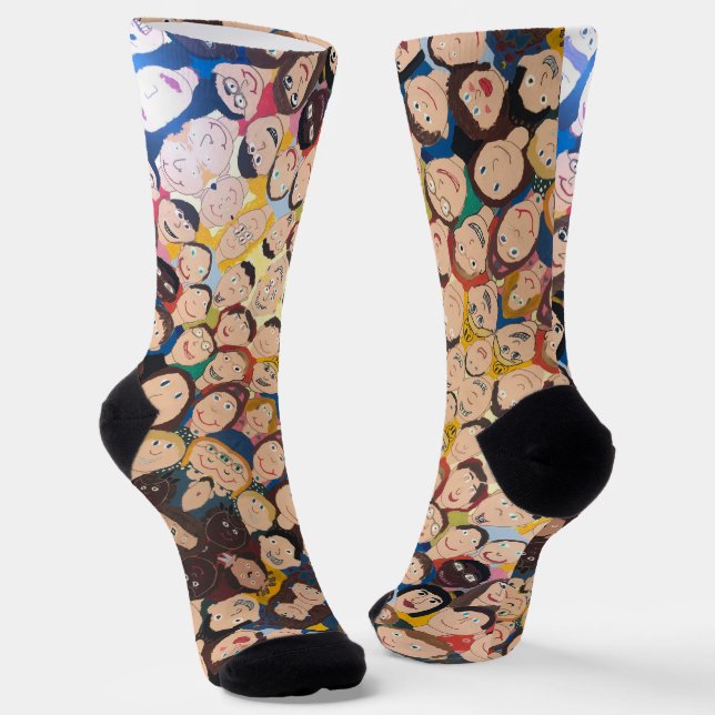Cartoon designs socks (Angled)