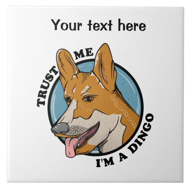 Cartoon Dingo Tile (Front)